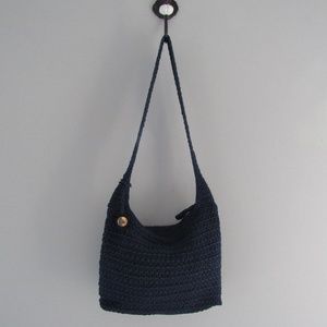 The Sak dark blue BoHo Style shoulder bag